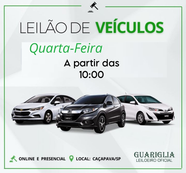 <center><b>Leilão de Veículos Recuperados de Financiamento</b> <center>Encerramento Dia 14/05/2025 as 10:00h